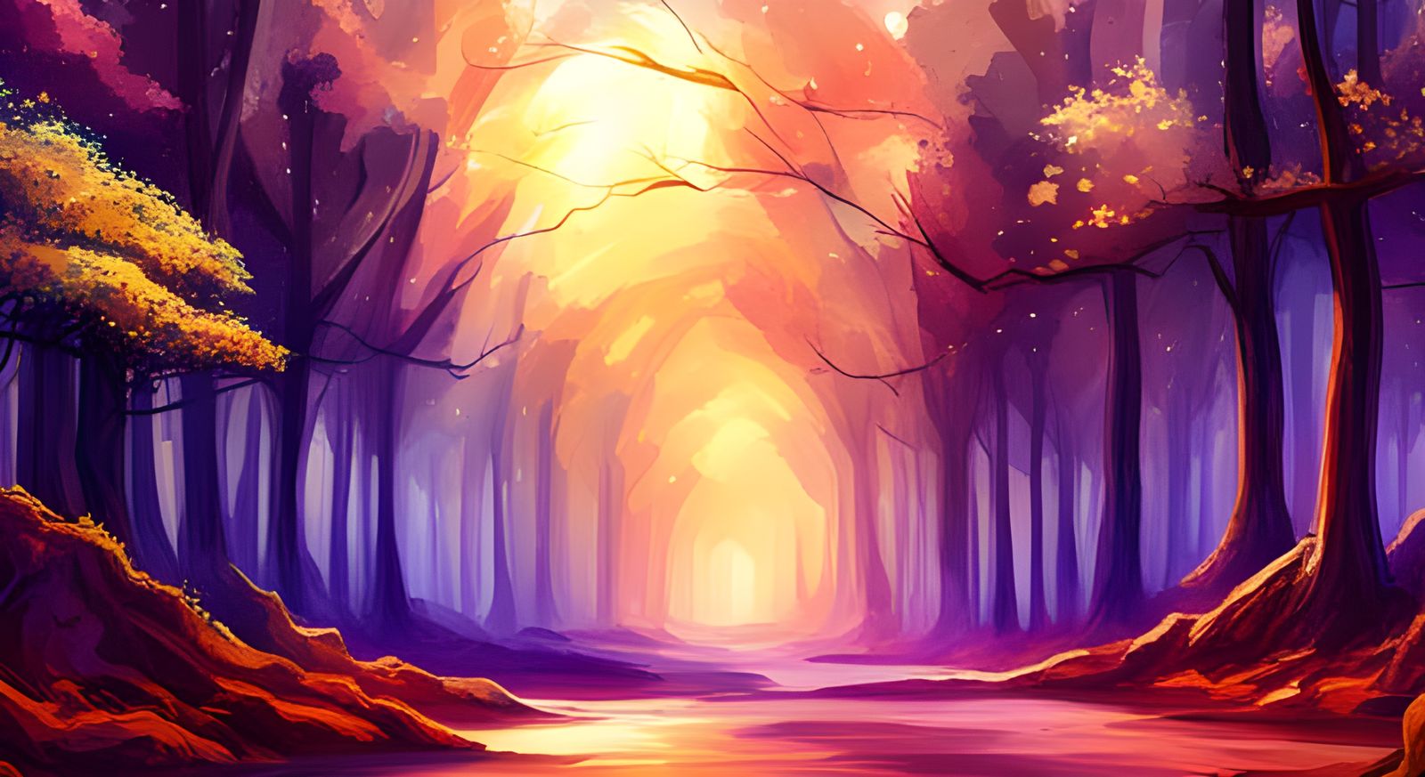 magic fantasy space galaxy forest - AI Generated Artwork - NightCafe ...