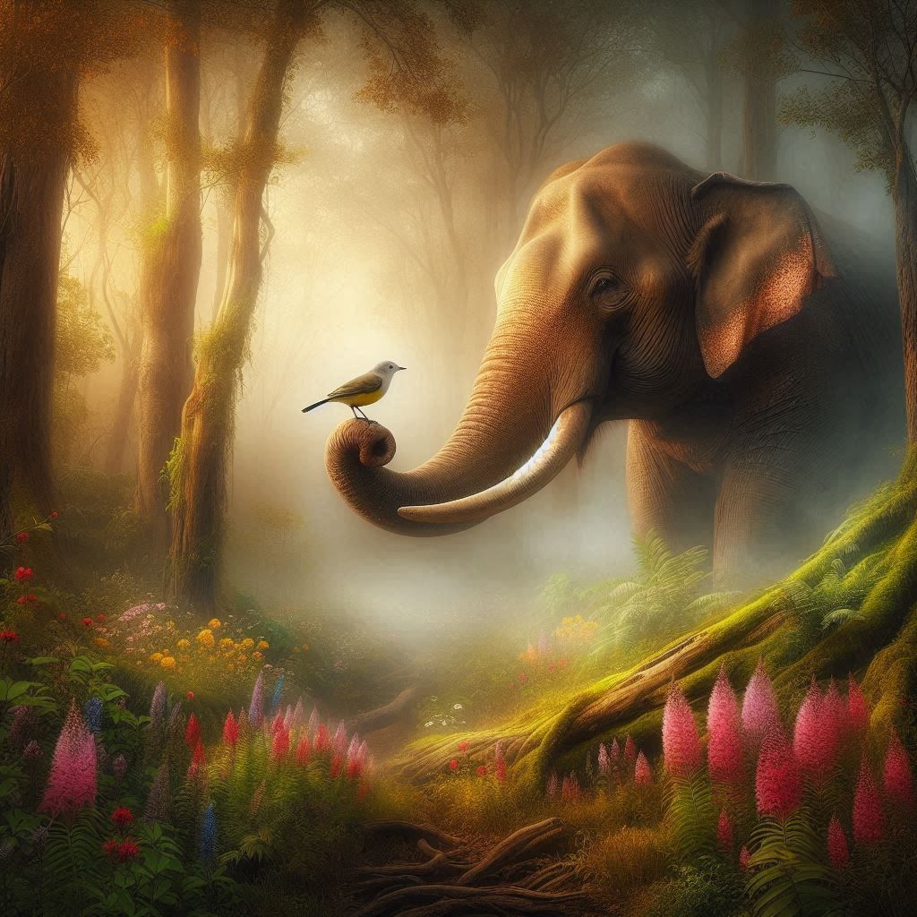 The Bird and the Elephant in the Forest of Existence 😊👍