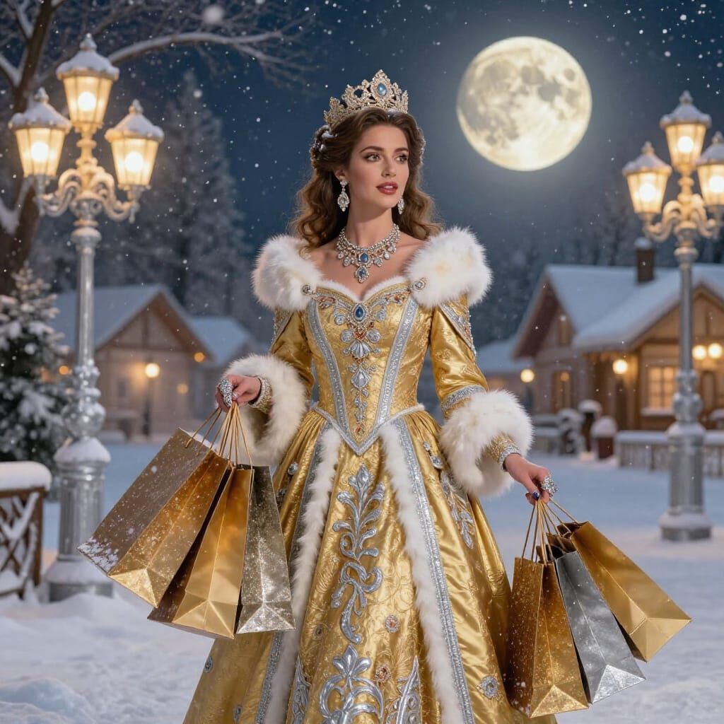 Golden Gown, Silver Glow