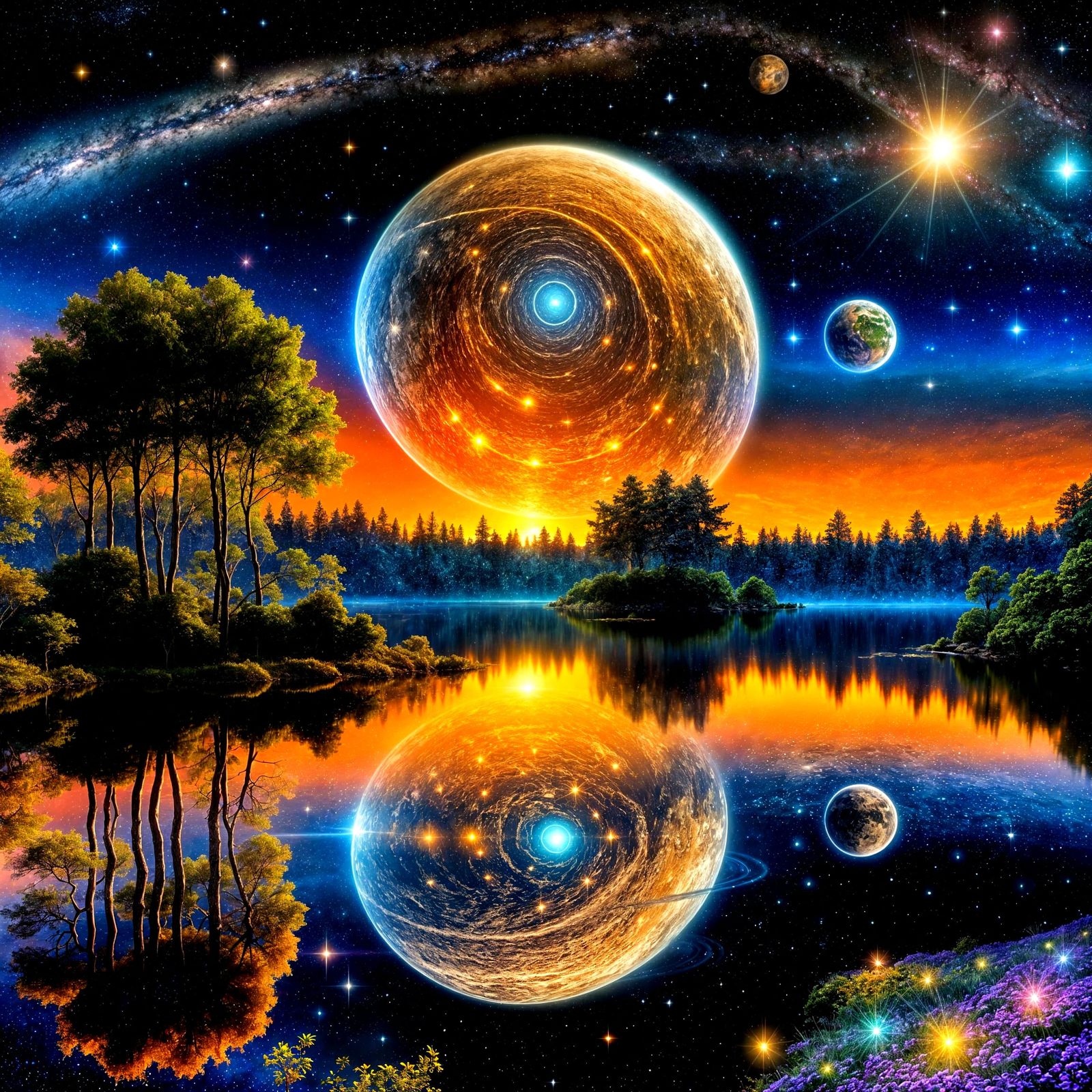 Alien reflections (0 likes)  by @Pepino