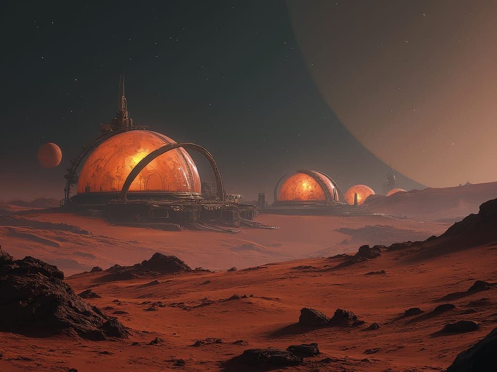 Colonized Mars  by @Peter97