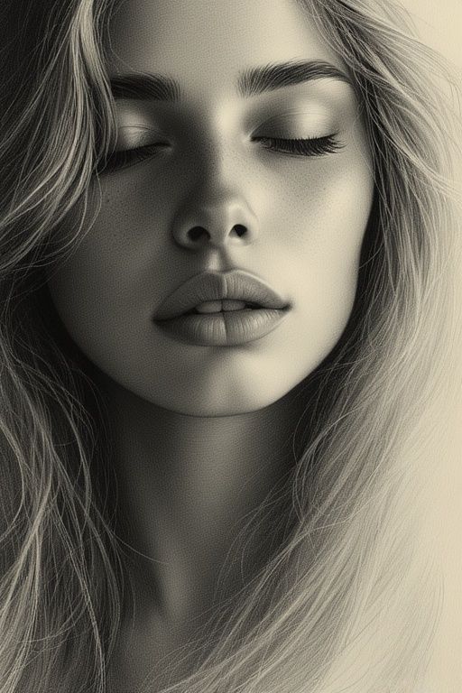 A beautiful, ethereal woman with flowing blonde hair and clo...