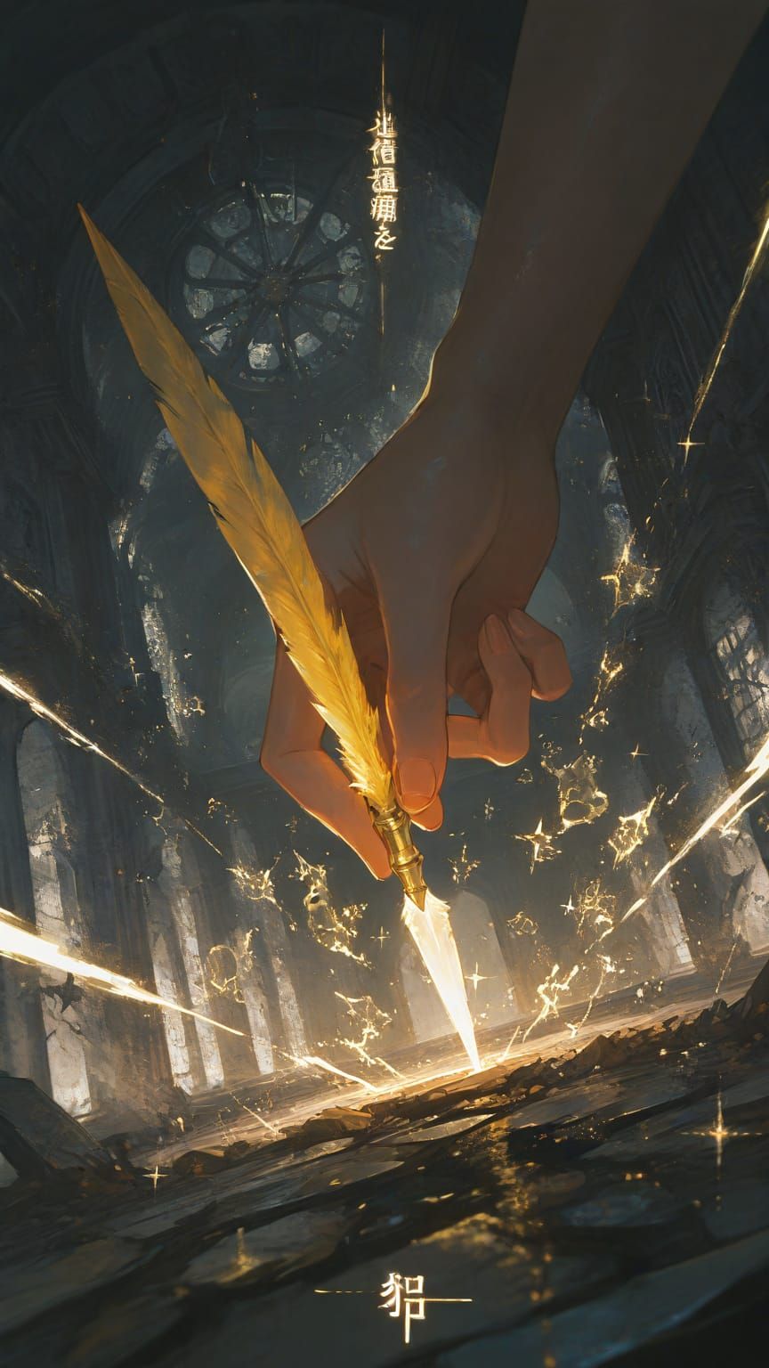 To write a magical ward