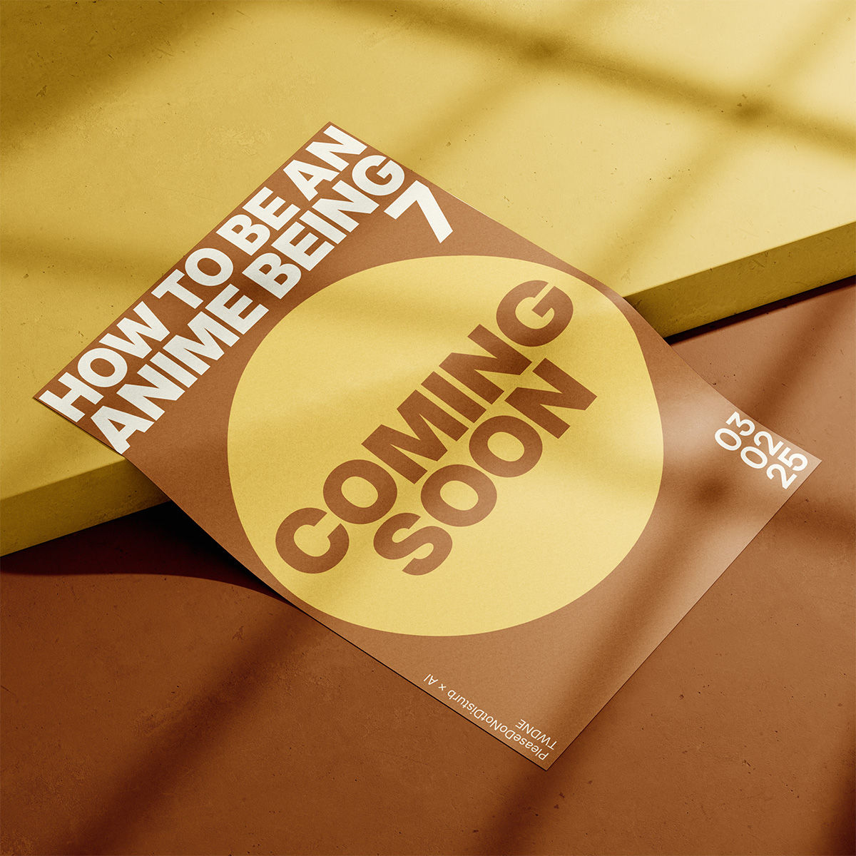 how to be an anime being 7 poster