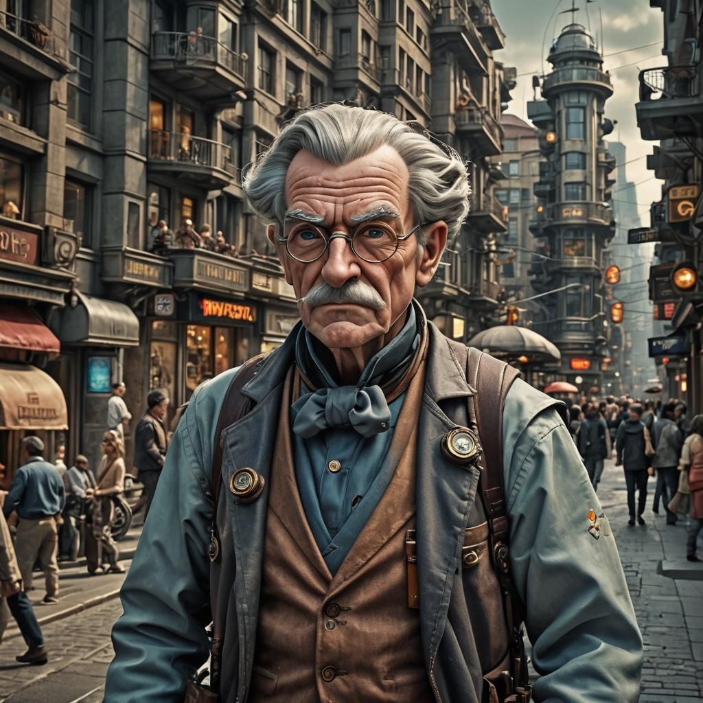 Once upon a time in a futuristic city, Dr. Geppetto, a brill...