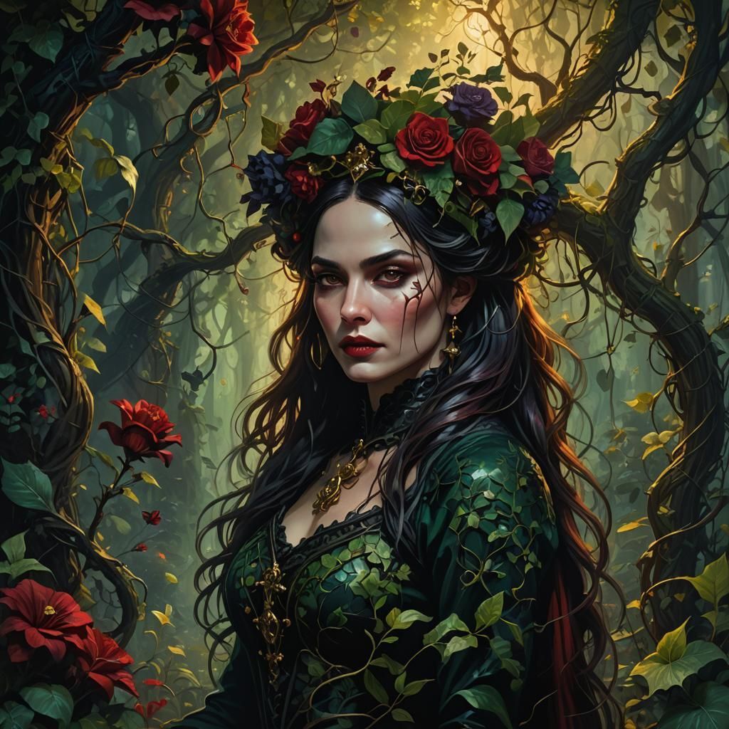 Le Masterpiece gothique florale femme fatale puissance