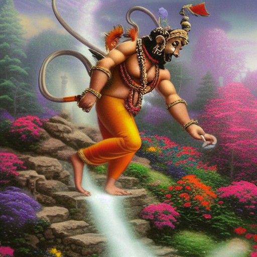 Hanuman searching for sanjivni plant