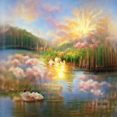Misty Morning Sunrise