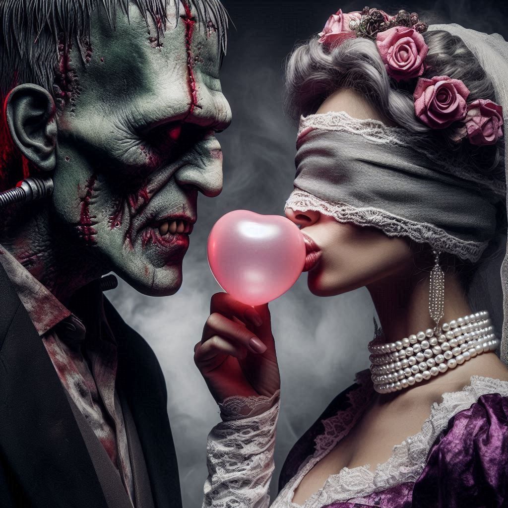 Blowin' a Heart Bubblegum Kiss