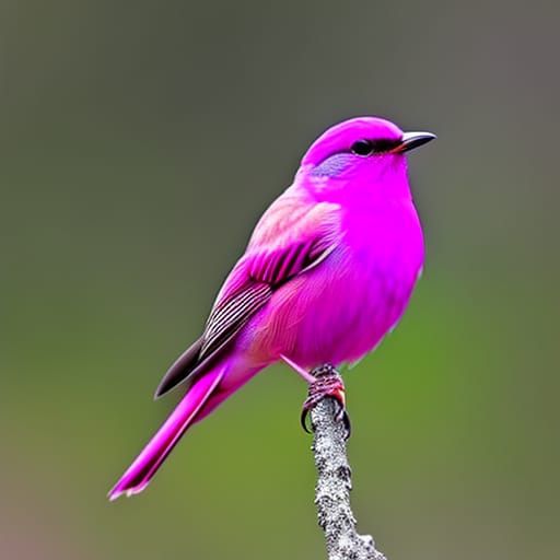 Pink Robbin bird - AI Generated Artwork - NightCafe Creator