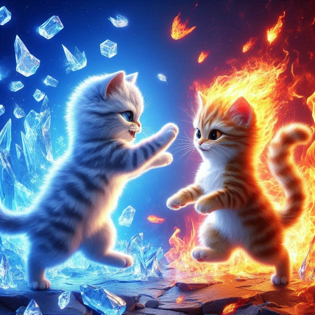 Fire and Ice Kittens