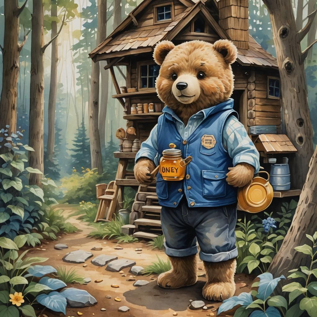 Teddy Bear's Cottage 5 - AI Generated Artwork - NightCafe Creator