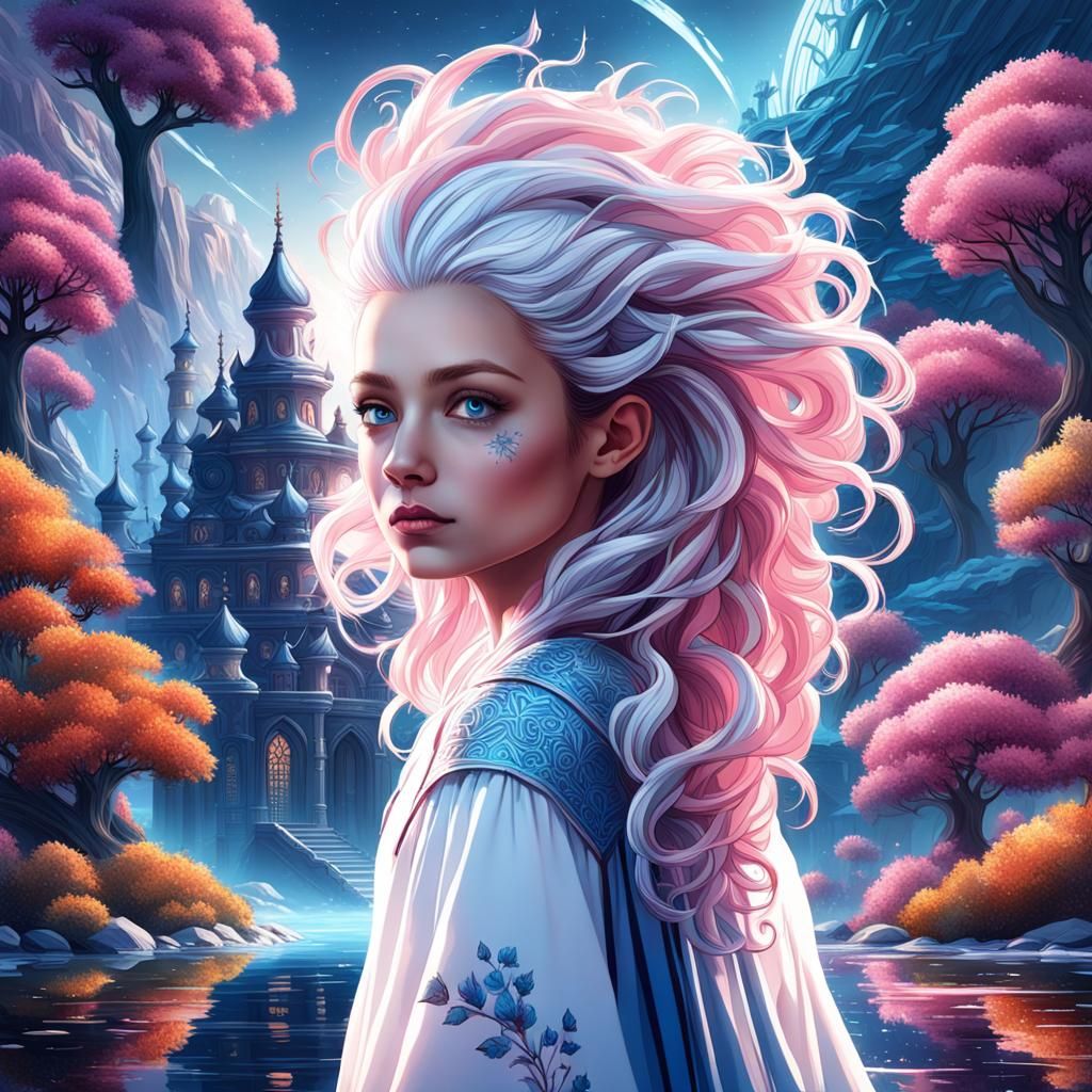 Plain Curls Woman