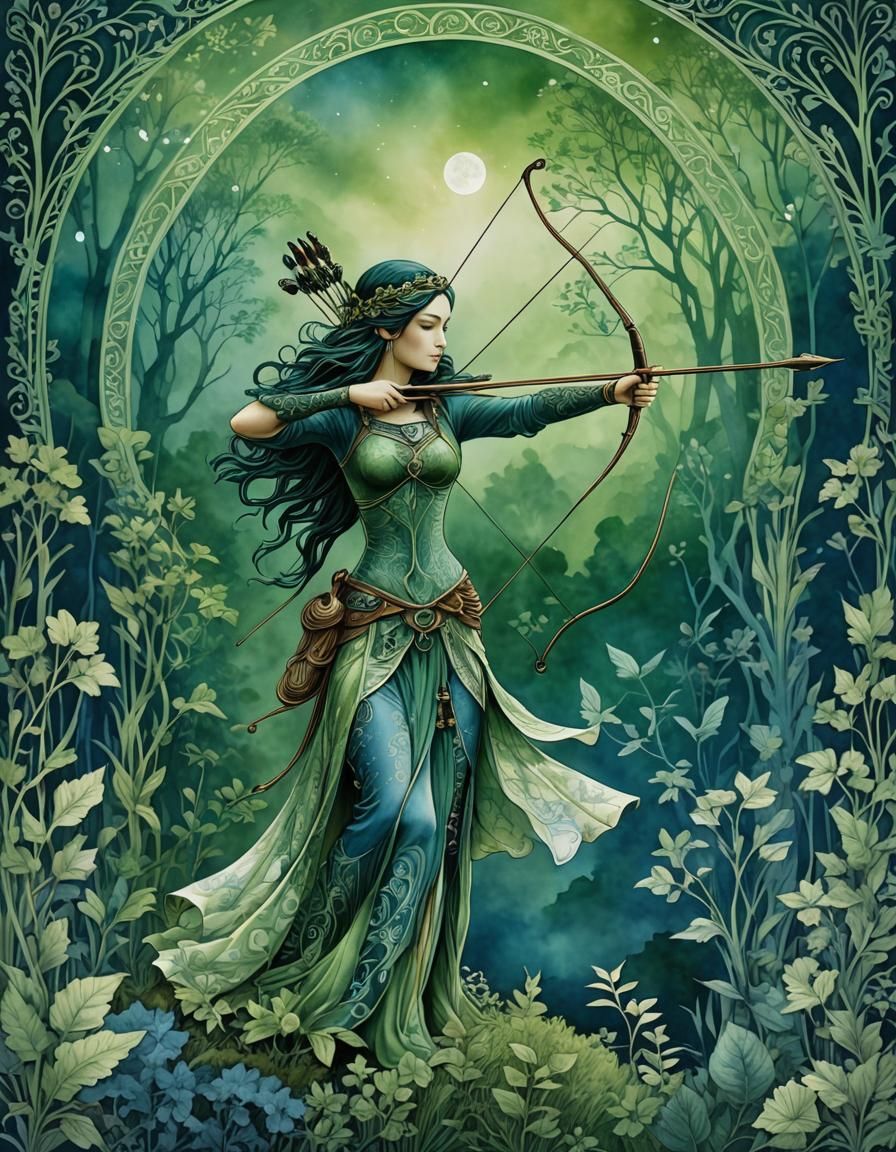 Artemis, Goddess of the Hunt 1  by @Insidious Mattress