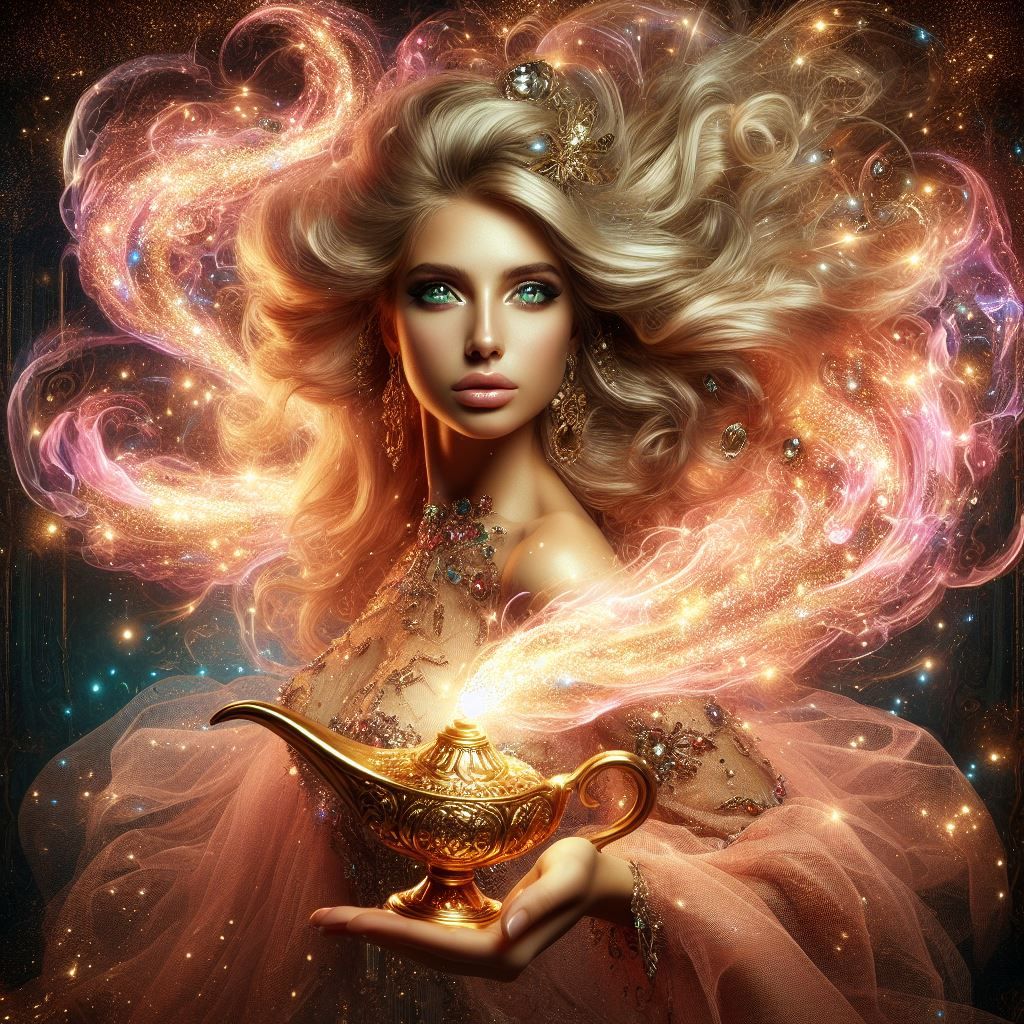 A Beautiful Jinni Being Summoned