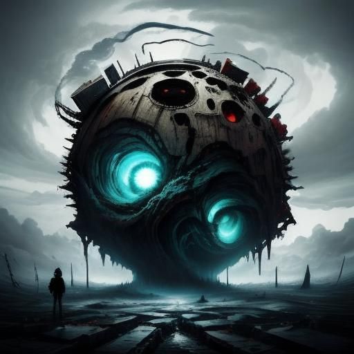 The world ends in turmoil, and we ar here to watch <lora:Sons of Chaos:1.0>