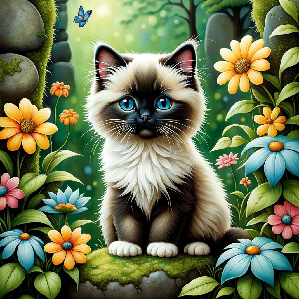 A Ragdoll kitten
