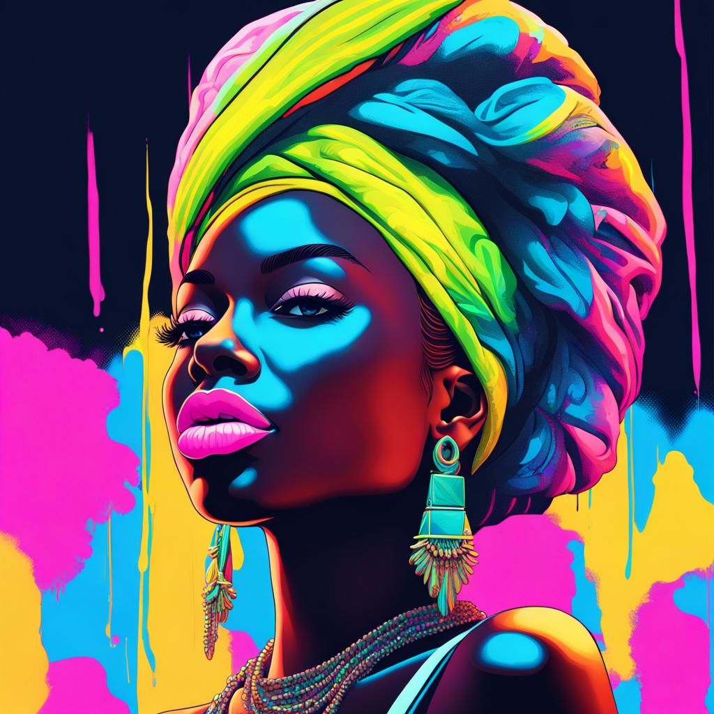 Stunning black woman - AI Generated Artwork - NightCafe Creator