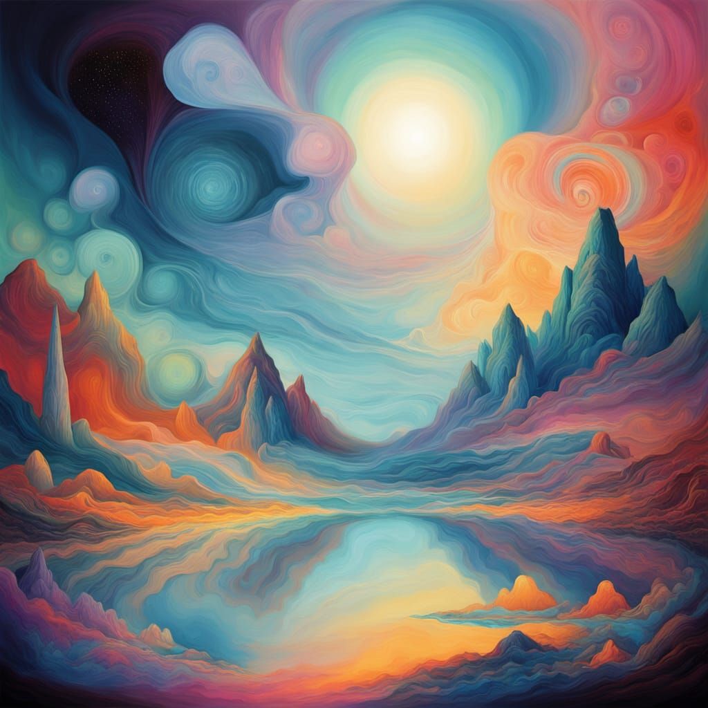 Surreal dreamscape.   by @Mary