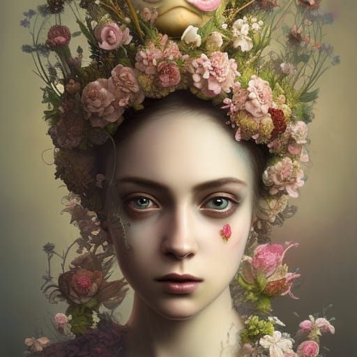 Flower Nymph - AI Generated Artwork - NightCafe Creator