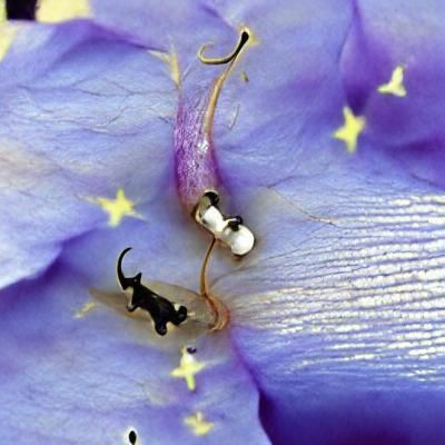 Larkspurs with worms in your ear with ambitious bugs