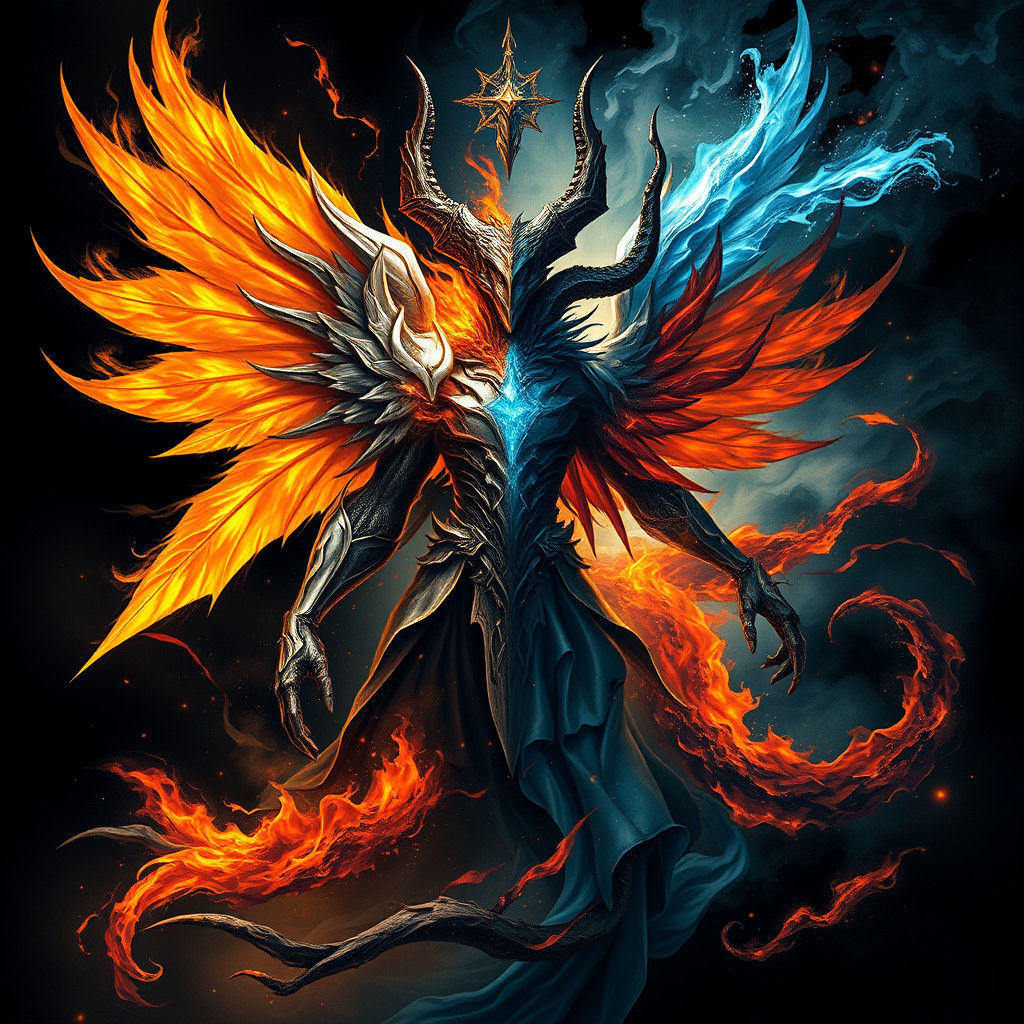 Half Angelic and half demonic