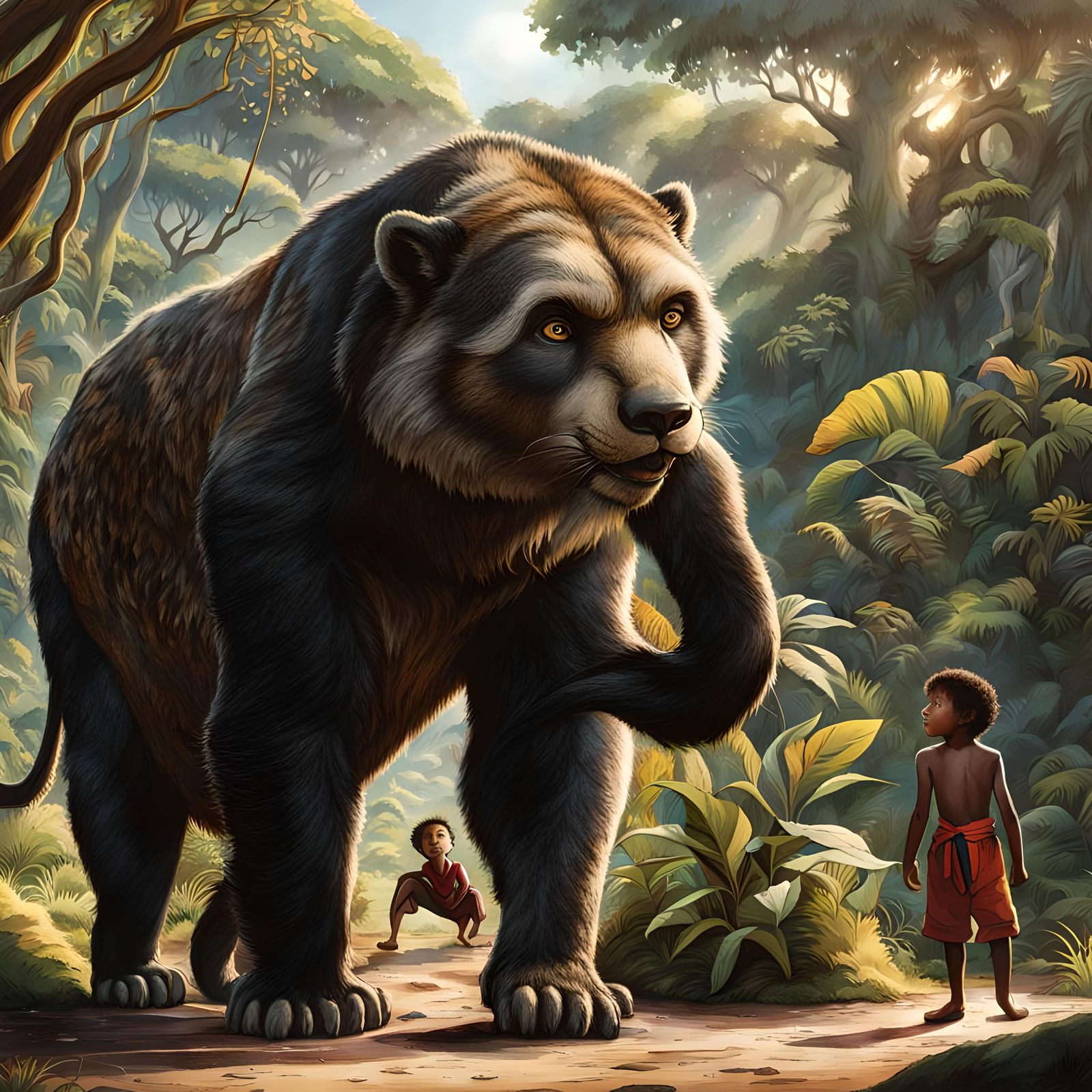 Mowgili and the jungle book
