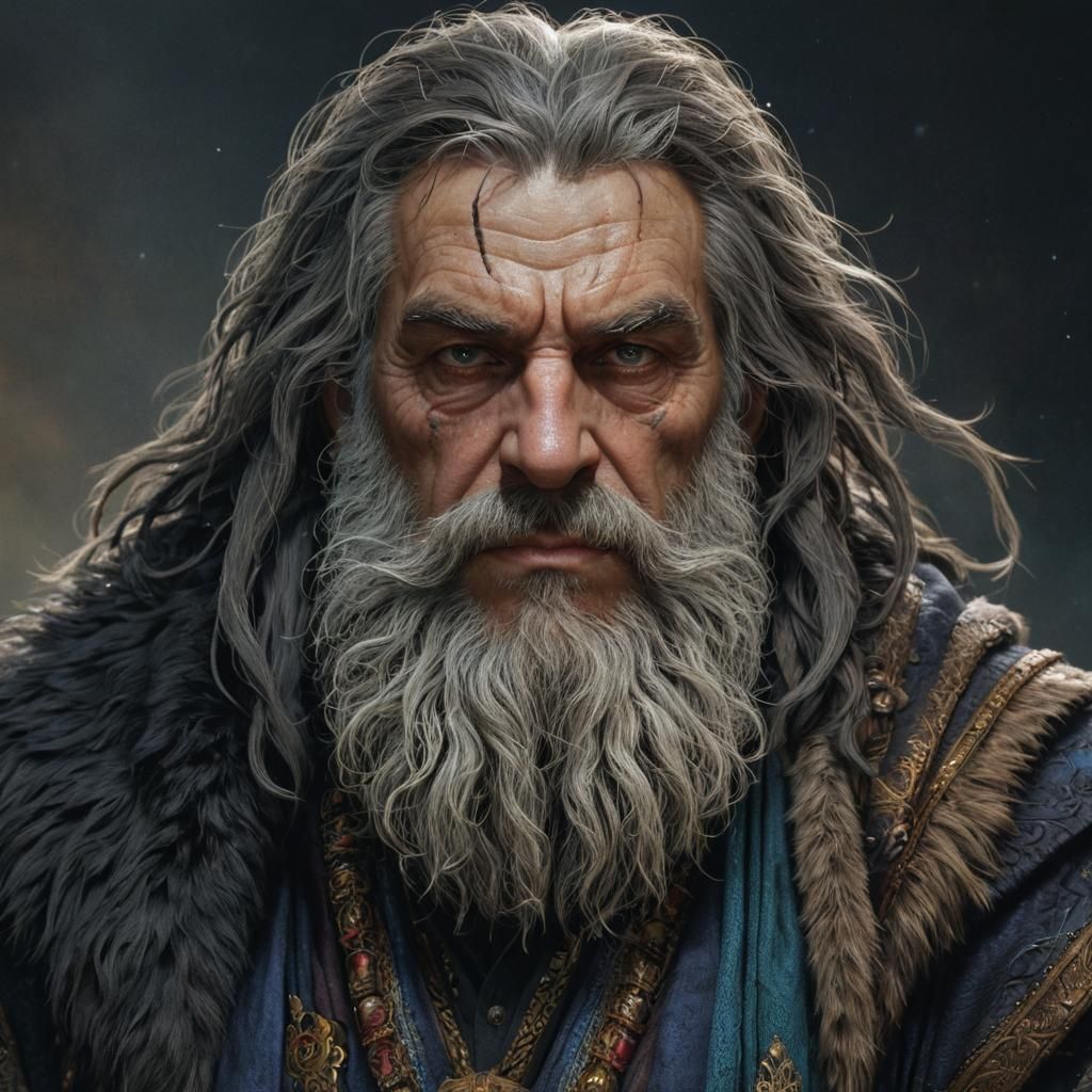 Grizzled Gruff Celestial Warlock