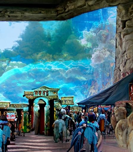Grand entrance to a Roman market