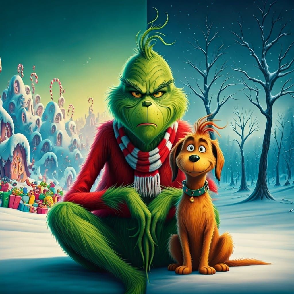 He's Mean, He's Green, He's Grumpy. He's the Grinch!