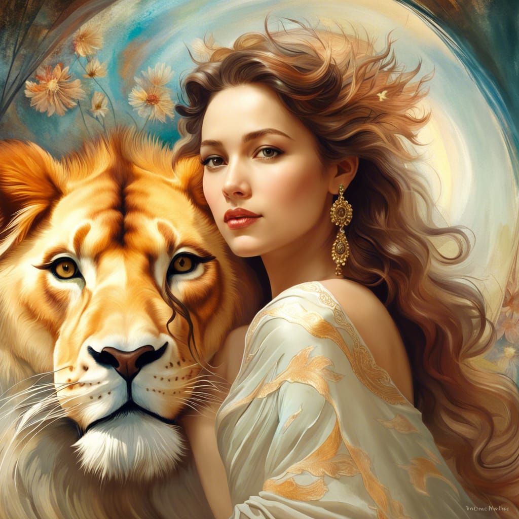 The lady and the lion
