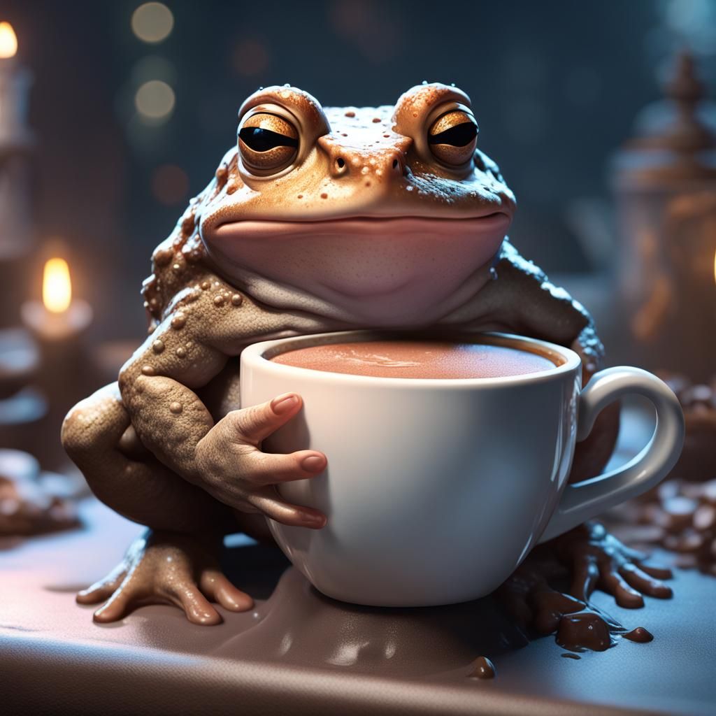 Toads wants to share hot cocoa  with you