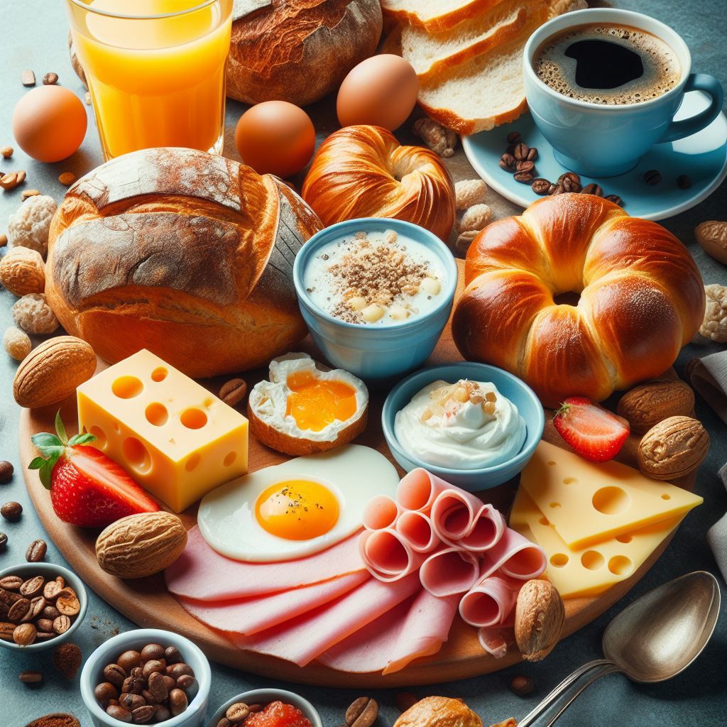 German breakfast assortment