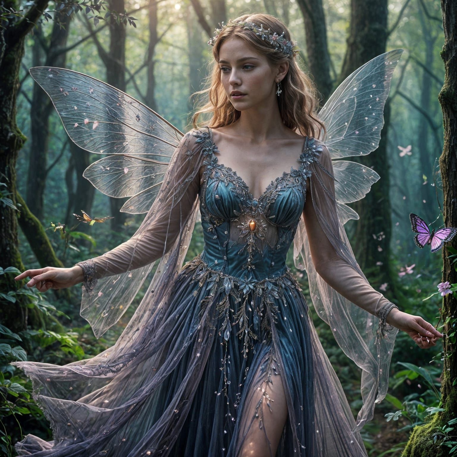 Fairy Guardian of the Forest  by @Just a Dabbler