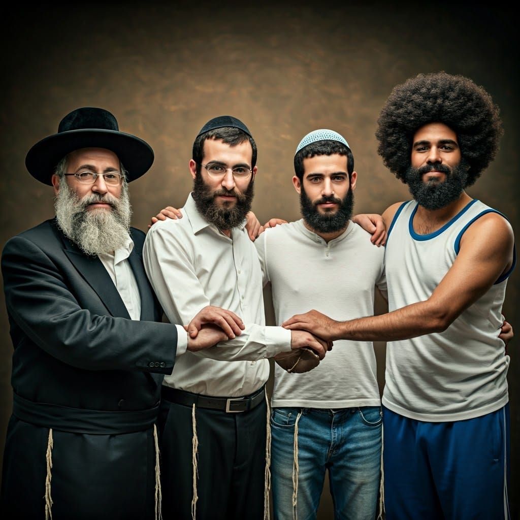 Jewish Unity: A Photorealistic Artstation-Style Illustration