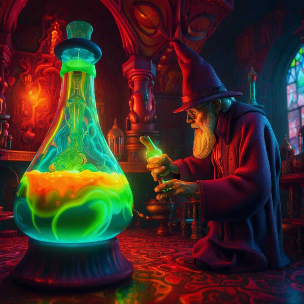 Lava lamp wizard  by @FluorMan