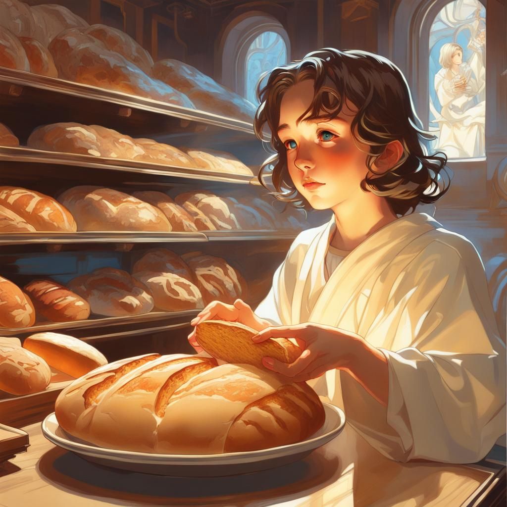 Jesus, the bread of life.🙂