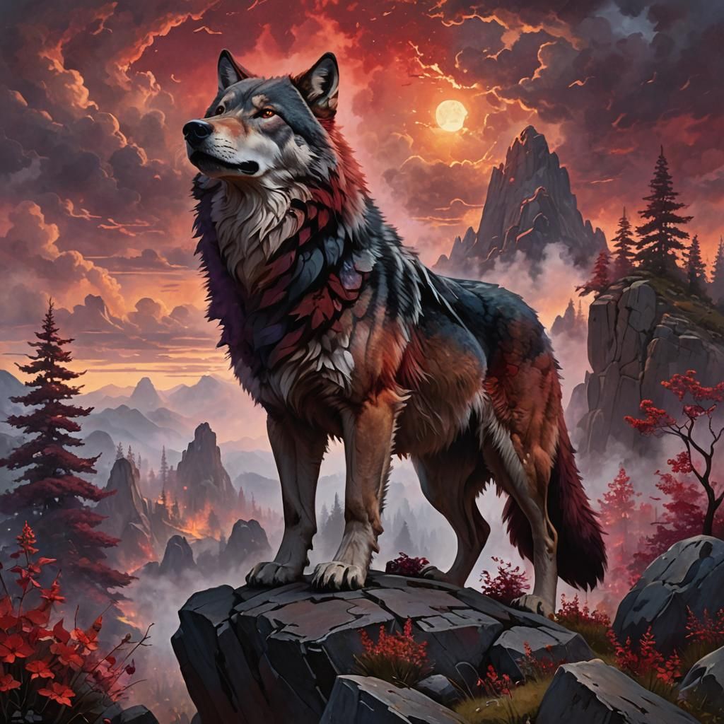 colossal wolf  by @BC13