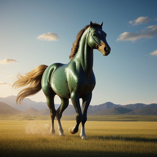 Majestic Arabian Stallion in Epic Battle