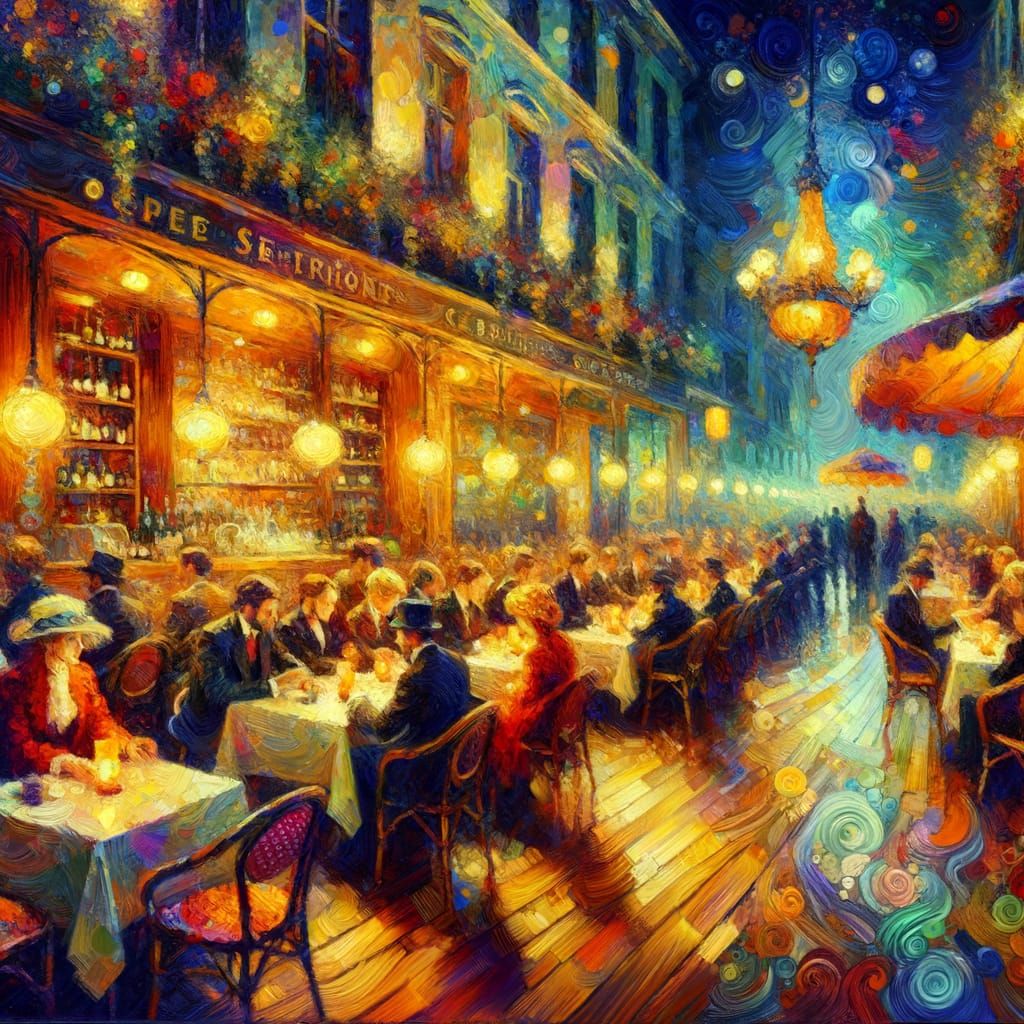 Welcome to the Nightcafe  by @Frond_Dishlock