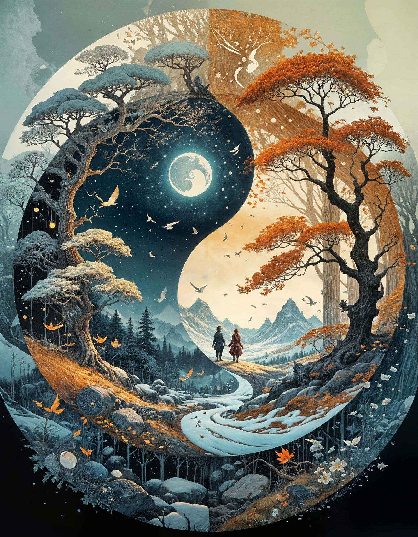 Harmony in Transition: Yin Yang Transition Season   by @Heralyn