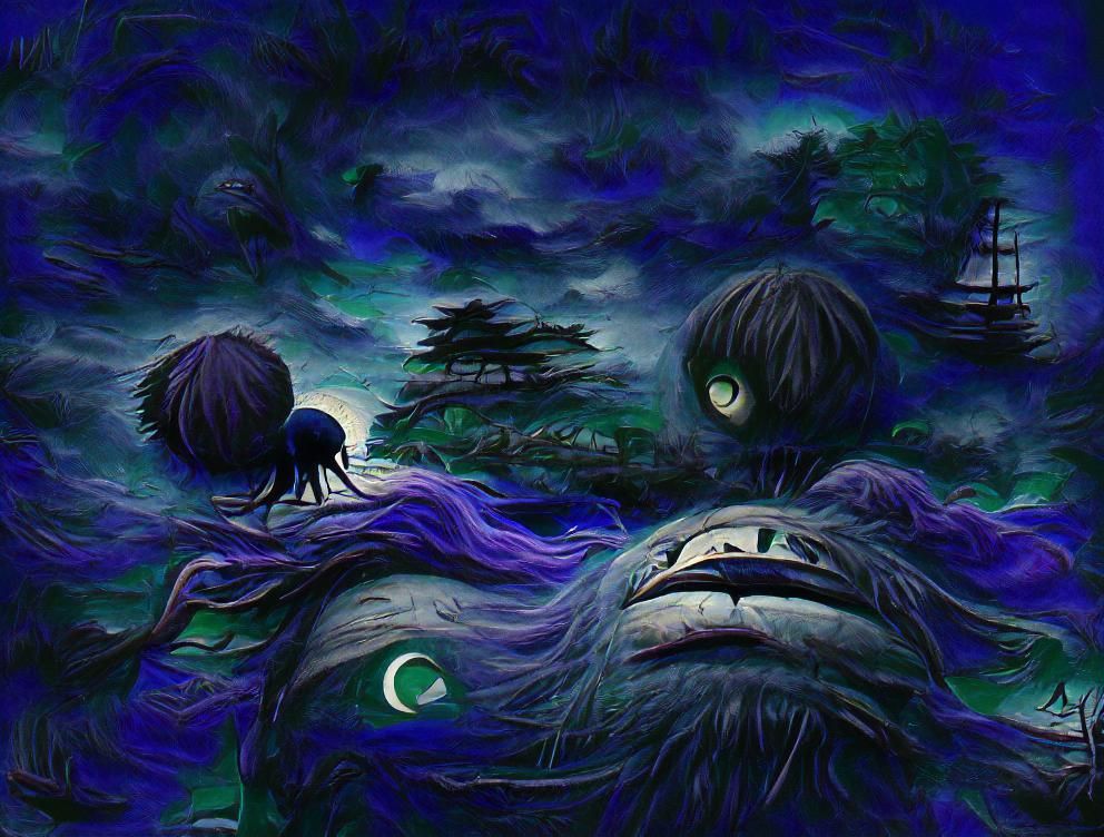 Dark Cold Night - Ai Generated Artwork - Nightcafe Creator