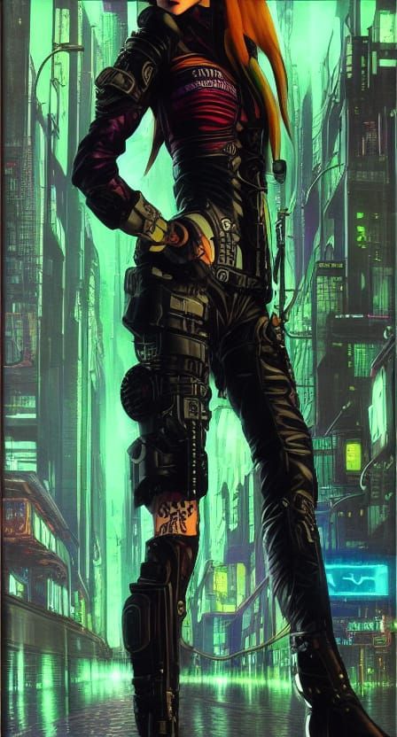 Shadowrun Sixth World Elf Beautiful Elf Girl Shadowrun Sixth World Mega City Tokyo Cyberpunk 0090