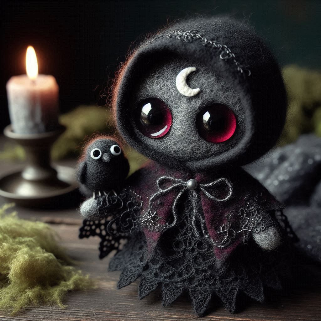 Felted Gothic Friend