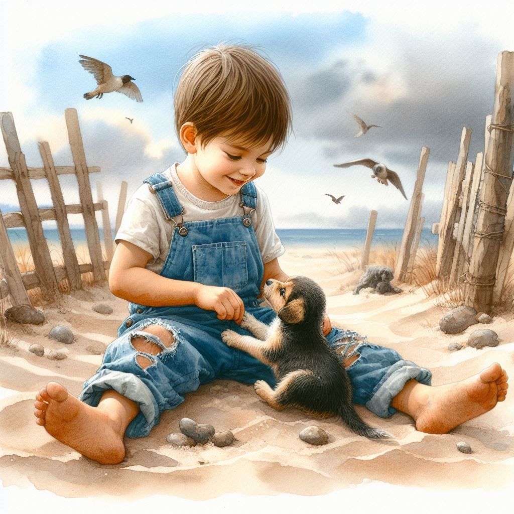 Childs Puppy Play