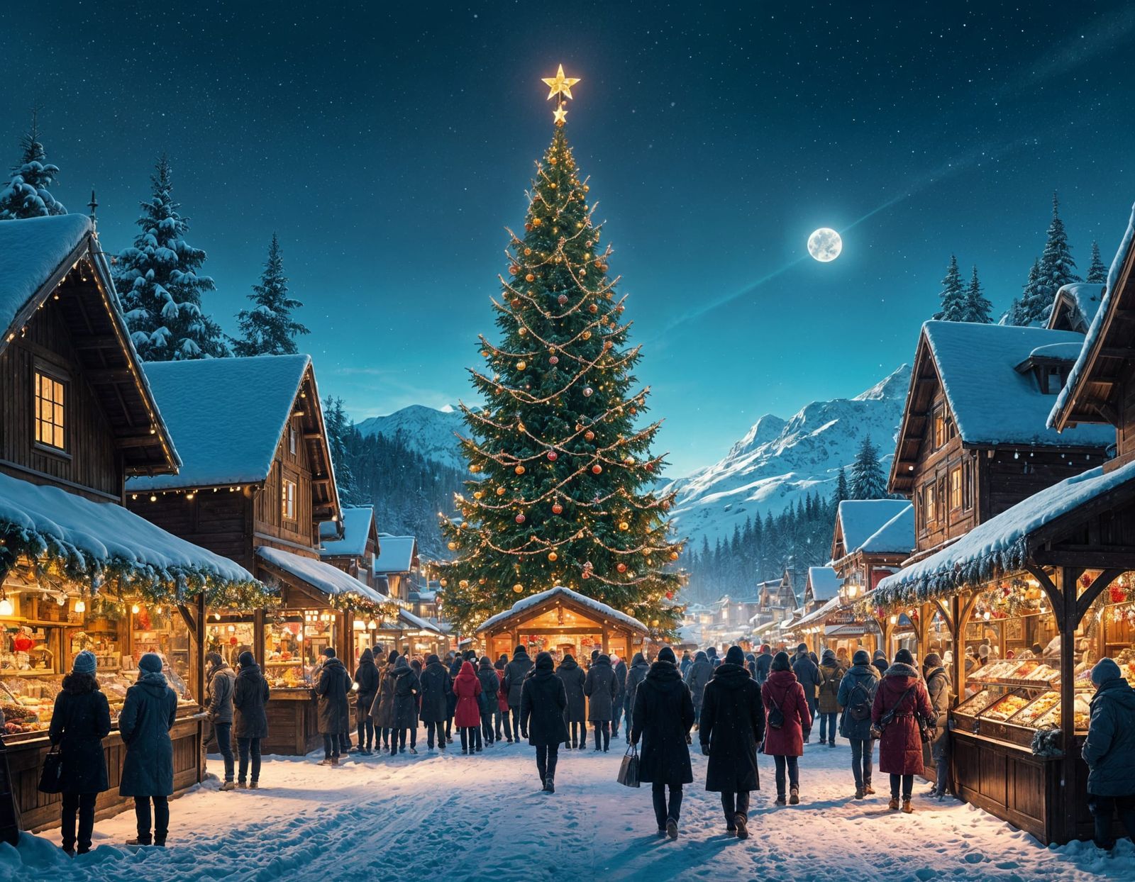 Cheers to the Season - Alpine Christmas Market  by @Dabbler