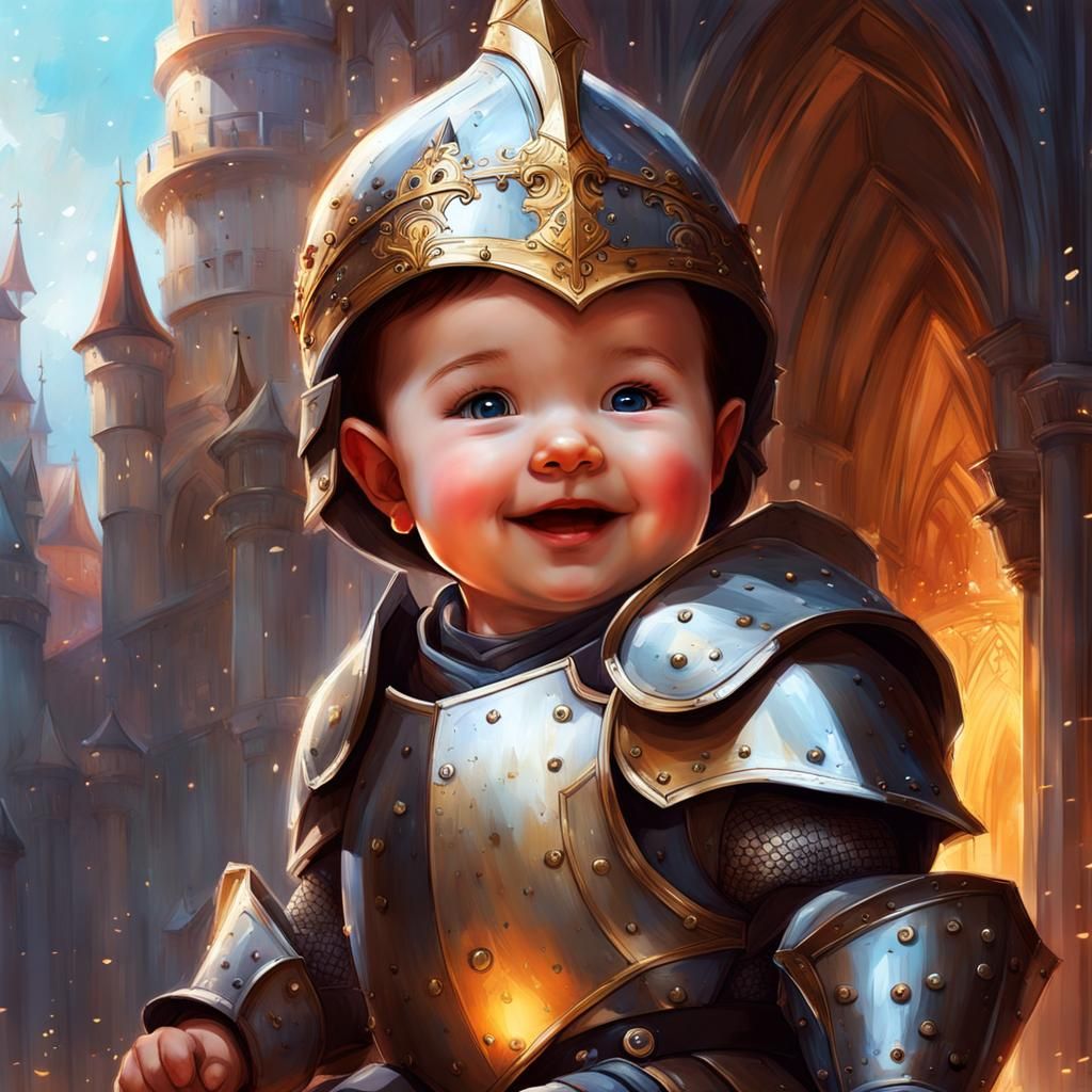 Happy Baby Knight   by @Rosie