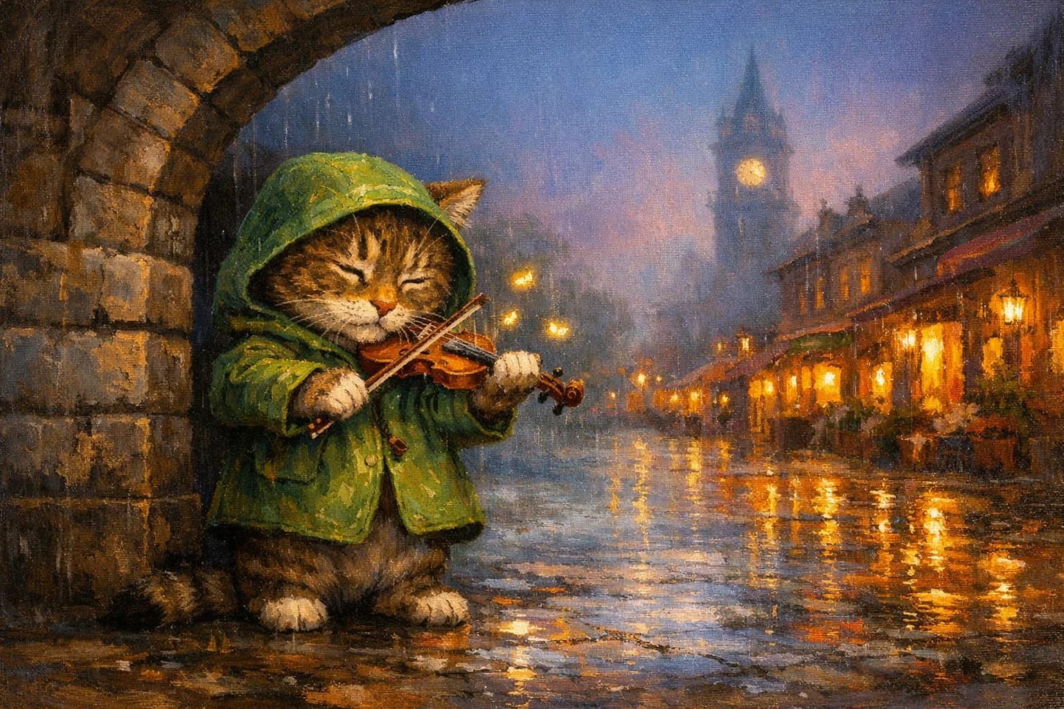 Tabby Cat Serenade  by @AYYS