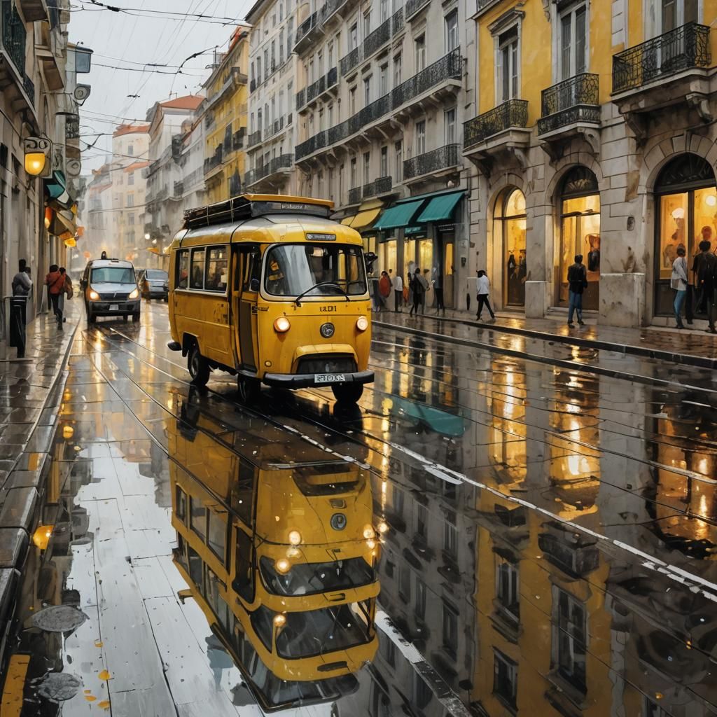 A Tuk Tuk in Lisbon