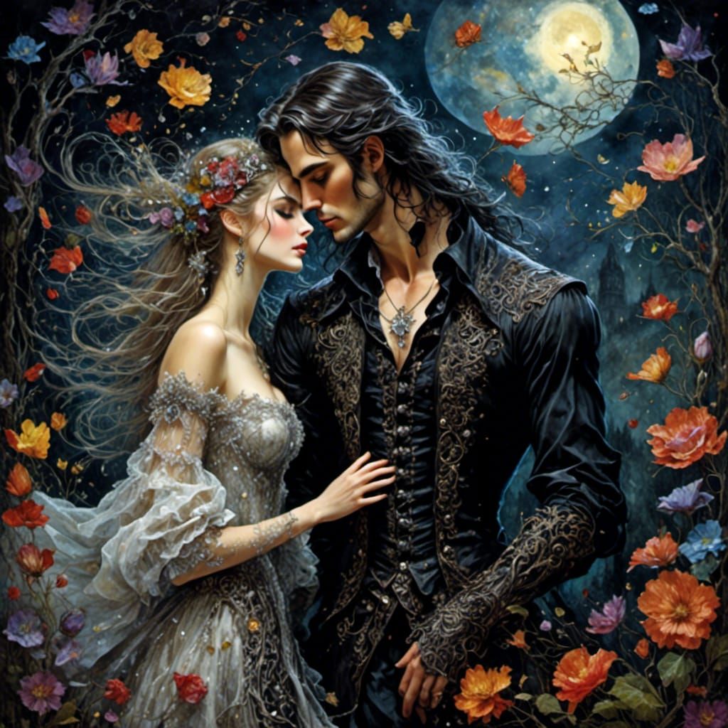 Dark Romance <lora:Charming:0.9> 